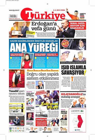 Gazete manşetleri (06.02.2015)