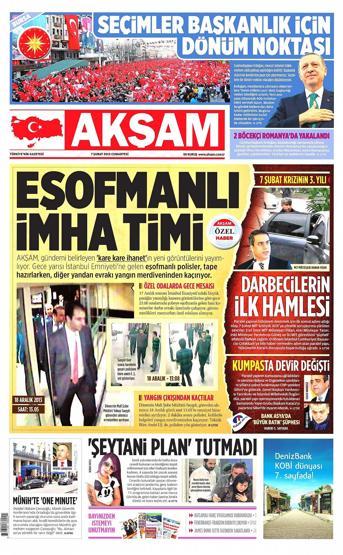 Günün gazete manşetleri (07.02.2015)