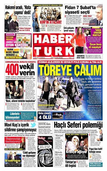 Günün gazete manşetleri (07.02.2015)
