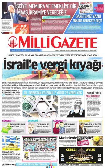 Günün gazete manşetleri (07.02.2015)