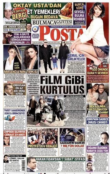 Günün gazete manşetleri (07.02.2015)