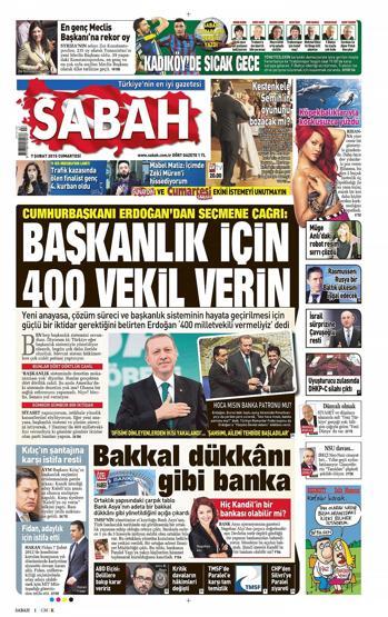 Günün gazete manşetleri (07.02.2015)