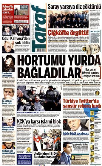 Günün gazete manşetleri (07.02.2015)