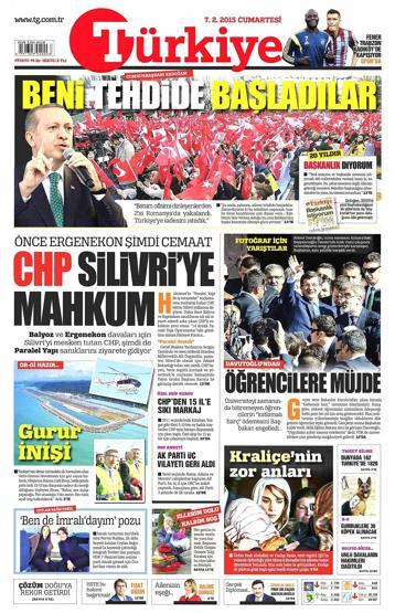 Günün gazete manşetleri (07.02.2015)