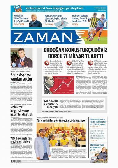 Gazete manşetleri (08.02.2015)