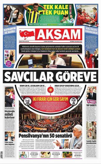 Gazete manşetleri (08.02.2015)