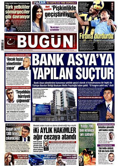 Gazete manşetleri (08.02.2015)