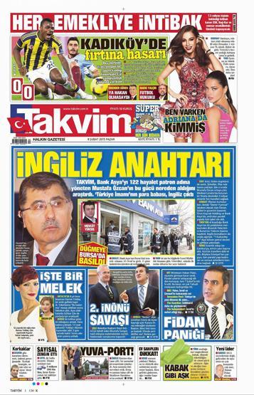 Gazete manşetleri (08.02.2015)