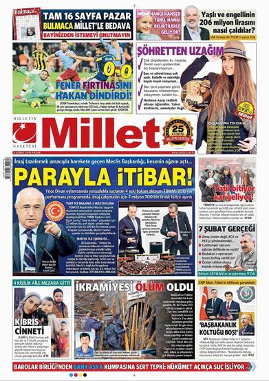 Gazete manşetleri (08.02.2015)