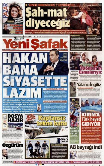 Gazete manşetleri (08.02.2015)