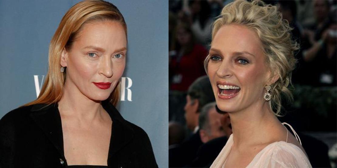 Uma Thurman tanınmaz halde