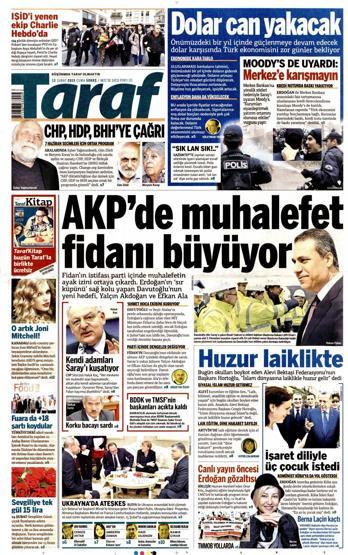 Gazete manşetleri (13 Şubat 2015)
