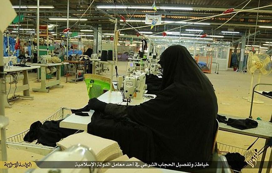 IŞİDin çarşaf fabrikası