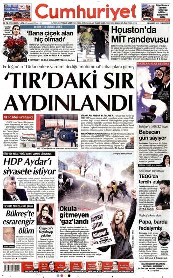 Gazete manşetleri (14.02.2015)
