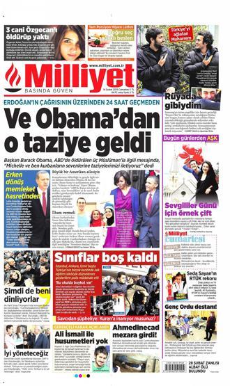 Gazete manşetleri (14.02.2015)