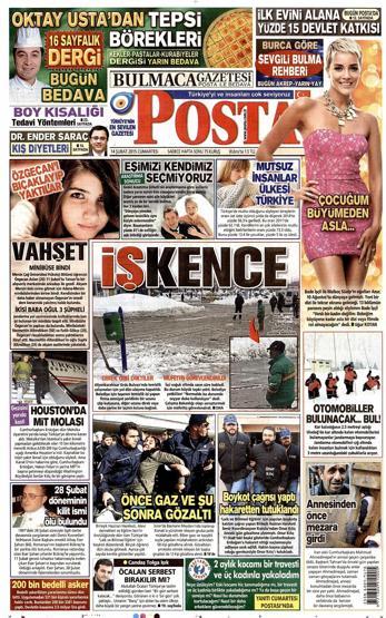 Gazete manşetleri (14.02.2015)