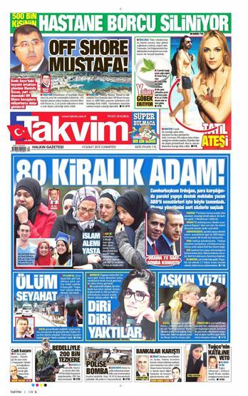 Gazete manşetleri (14.02.2015)