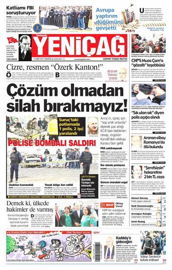 Gazete manşetleri (14.02.2015)