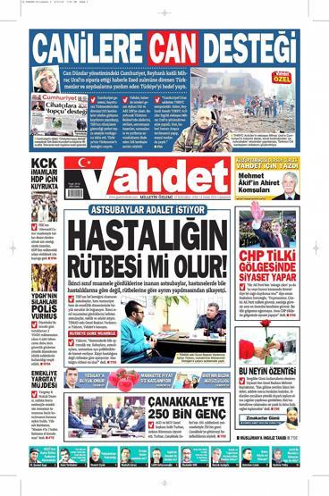 Gazete manşetleri (14.02.2015)