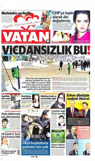 Gazete manşetleri (14.02.2015)
