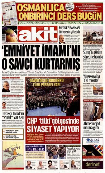 Gazete manşetleri (14.02.2015)