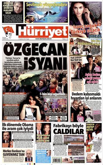 Gazete manşetleri (15-02-2015)