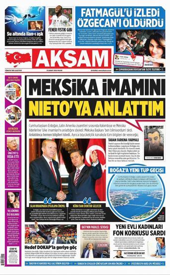 Gazete manşetleri (15-02-2015)