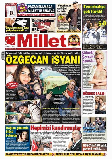 Gazete manşetleri (15-02-2015)