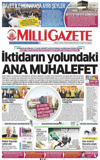 Gazete manşetleri (15-02-2015)