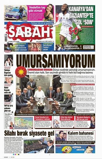 Gazete manşetleri (15-02-2015)
