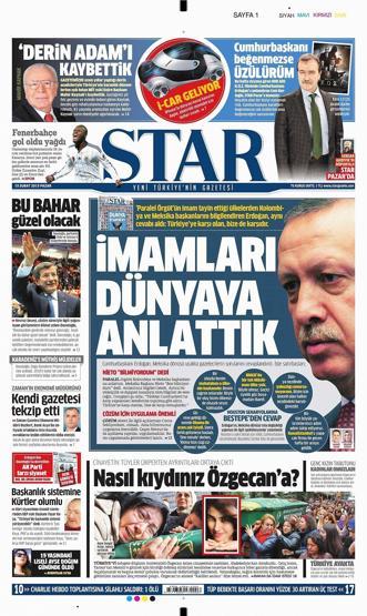 Gazete manşetleri (15-02-2015)
