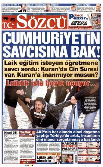 Gazete manşetleri (15-02-2015)