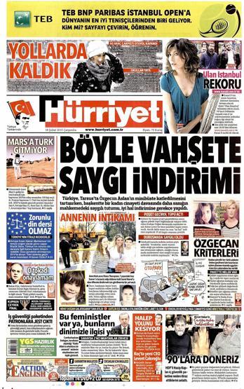 Gazete manşetleri (18 Şubat 2015)