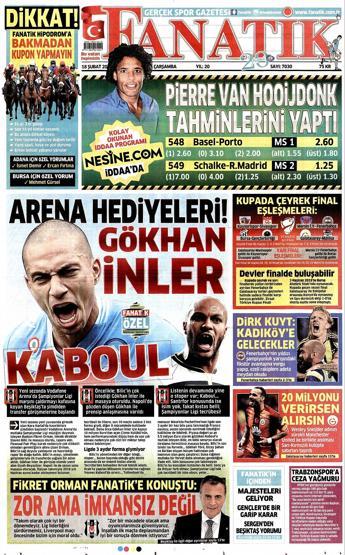 Gazete manşetleri (18 Şubat 2015)