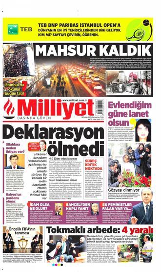 Gazete manşetleri (18 Şubat 2015)