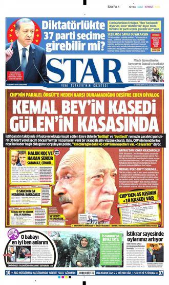 Gazete manşetleri (18 Şubat 2015)