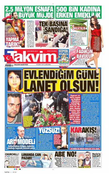 Gazete manşetleri (18 Şubat 2015)