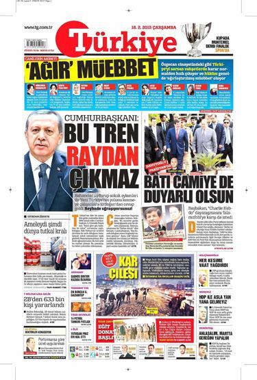 Gazete manşetleri (18 Şubat 2015)