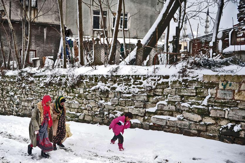 İstanbul beyaza büründü