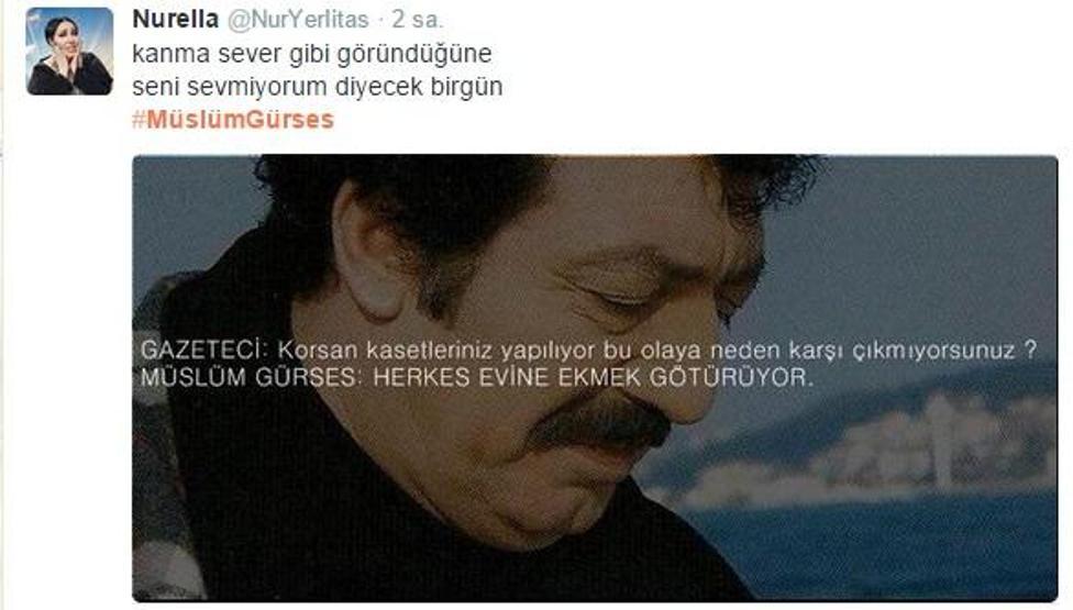 Müslüm Gürses unutulmadı