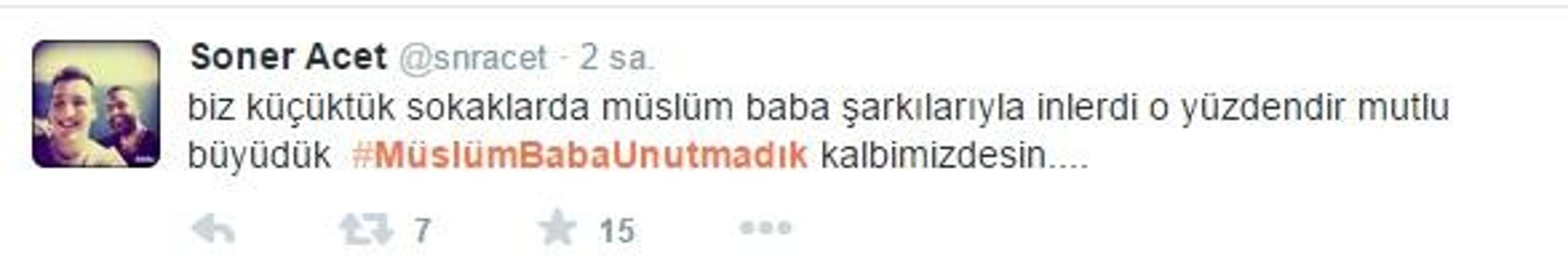 Müslüm Gürses unutulmadı