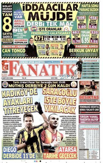 Gazete manşetleri (06.03.2015)