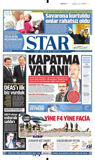 Gazete manşetleri (06.03.2015)