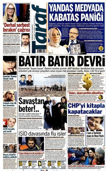 Gazete manşetleri (06.03.2015)