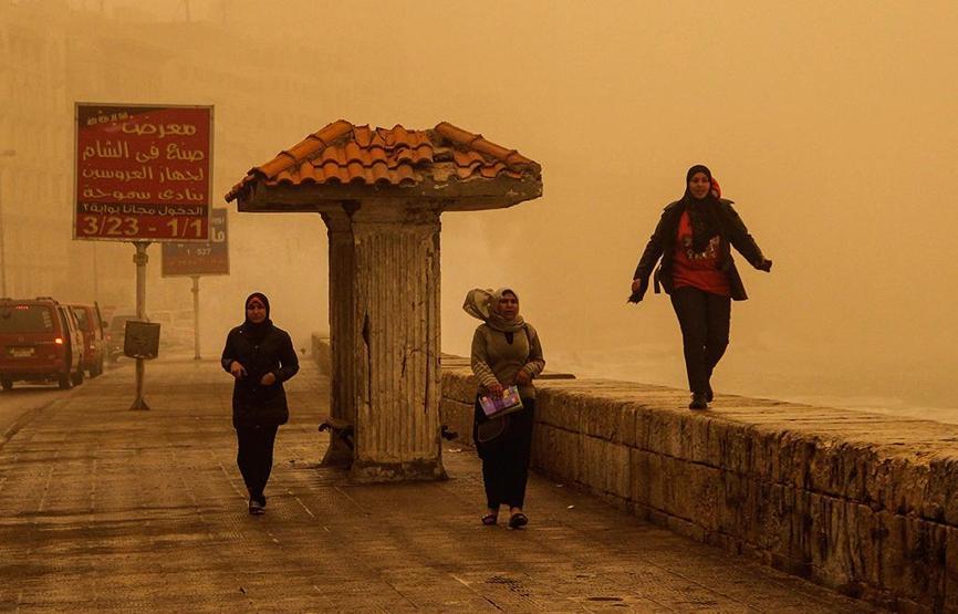 Körfezde kum fırtınası