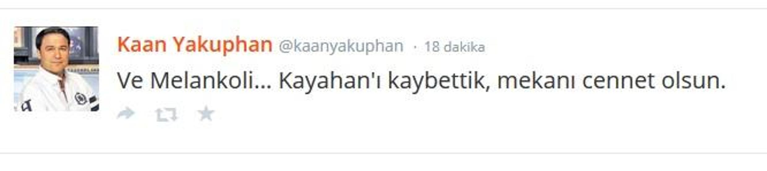 Kayahanın ardından ne dediler
