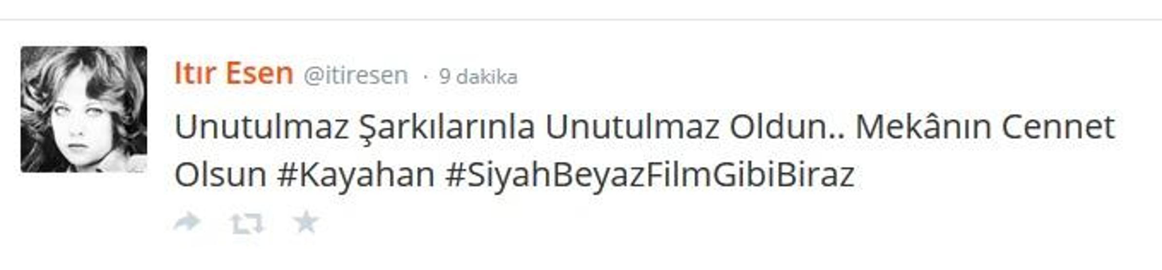 Kayahanın ardından ne dediler