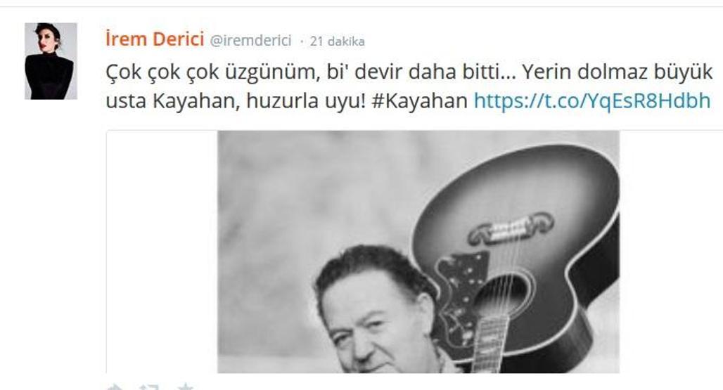Kayahanın ardından ne dediler