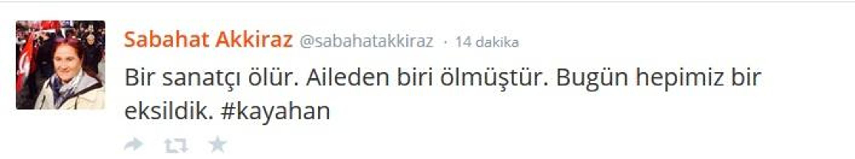 Kayahanın ardından ne dediler