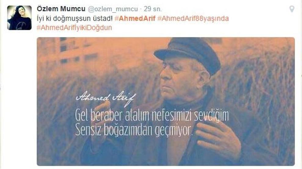 Ahmed Arif unutulmadı